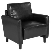 Flash Furniture SL-SF919-1-BLK-GG Candler Park Black LeatherSoft Upholstered Chair
