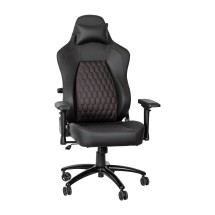 Flash Furniture SY-088-RD-GG Black with Red Stitching Ergonomic High Back Adjustable Gaming Chair with 4D Armrests