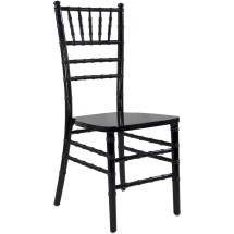 Flash Furniture WDCHI-B Advantage Black Wood Chiavari Chair
