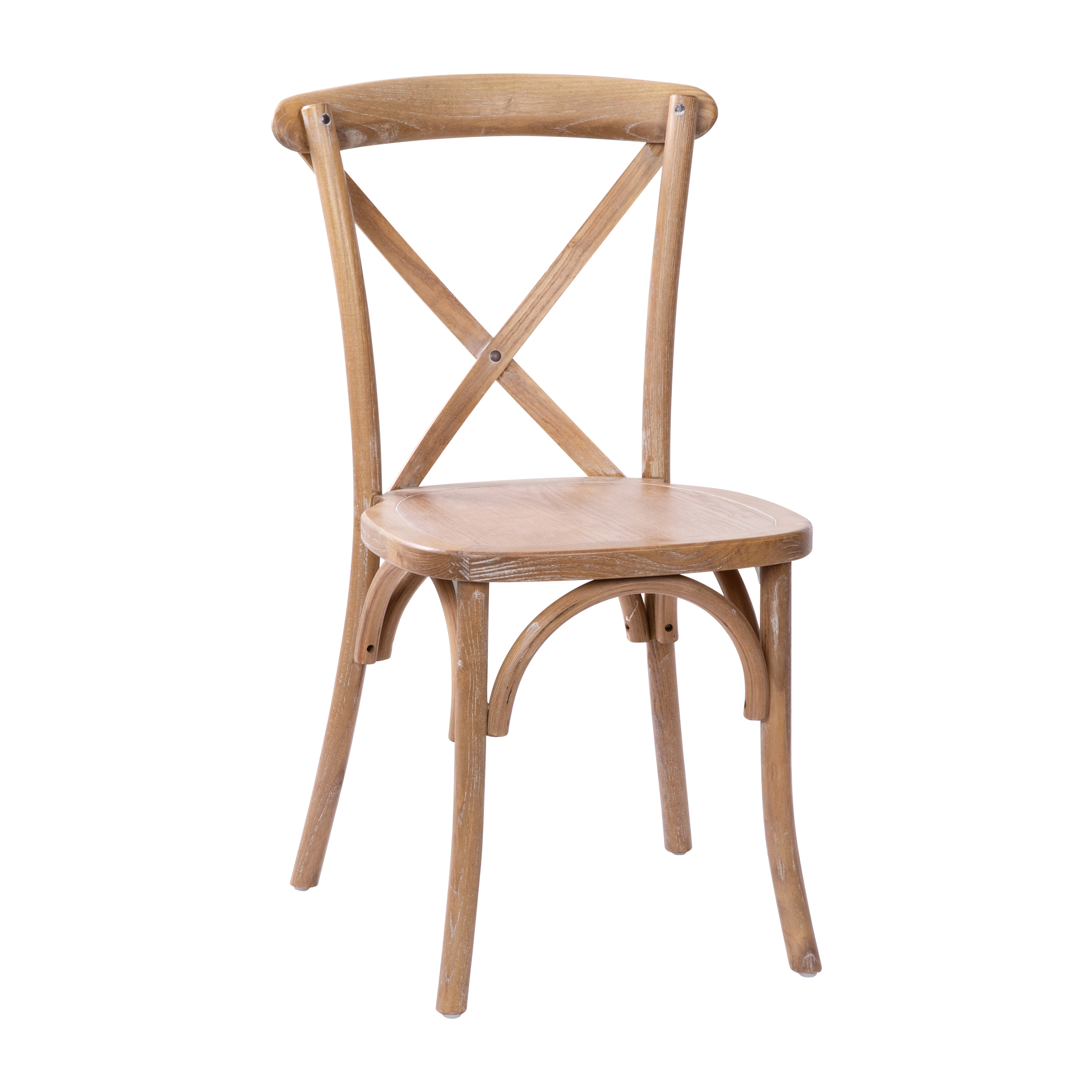 Flash Furniture X-BACK-MEDWHT Advantage Medium with White Grain X-Back Chair