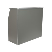 Flash Furniture XA-BAR-48-GY-GG 4' Slate Gray Laminate Foldable Portable Event Bar