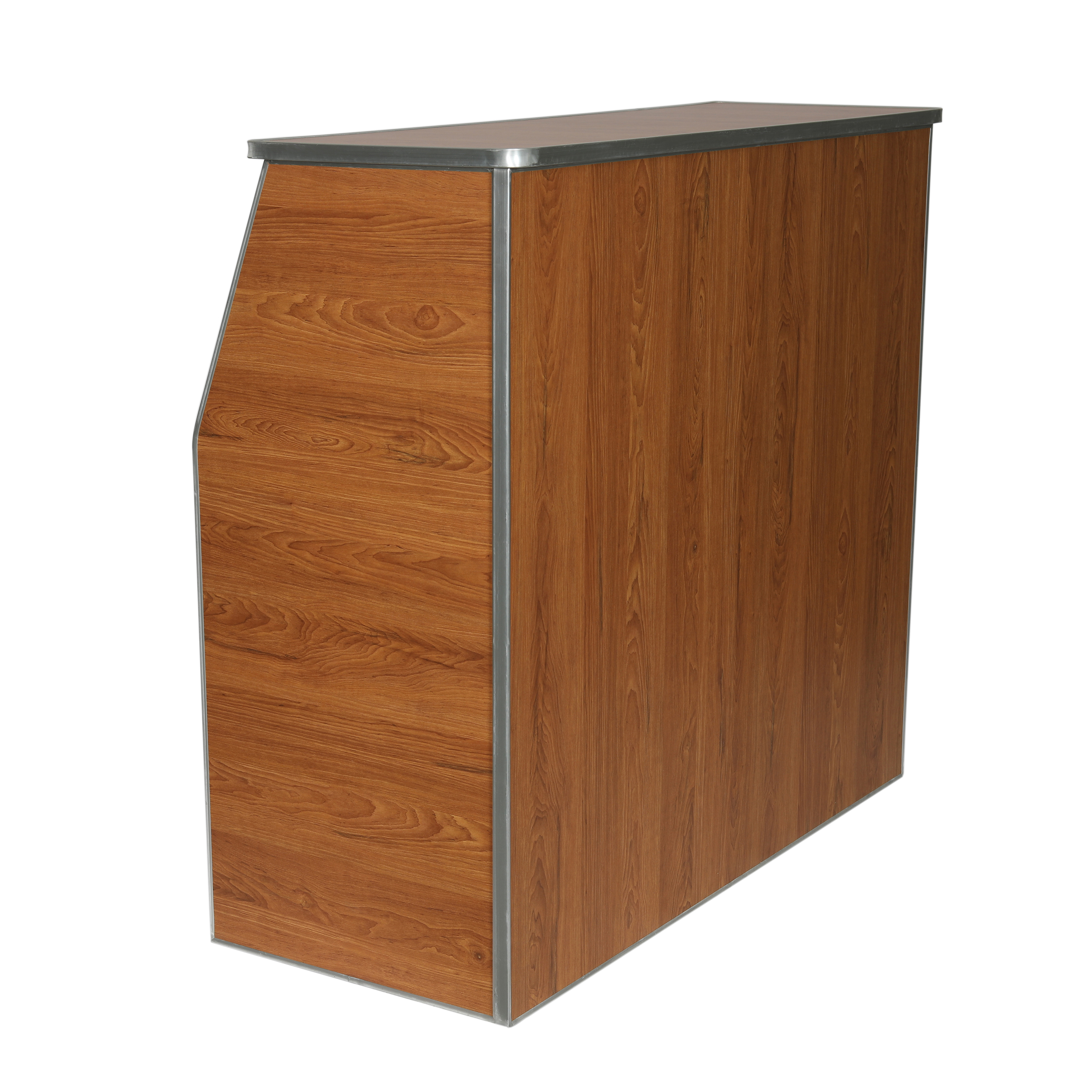 Flash Furniture XA-BAR-48-MPL-GG 4' Maple Woodgrain Laminate Foldable Portable Event Bar