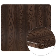 Flash Furniture XU-3636-WD-GG 36" Square Rustic Wood Laminate Table Top