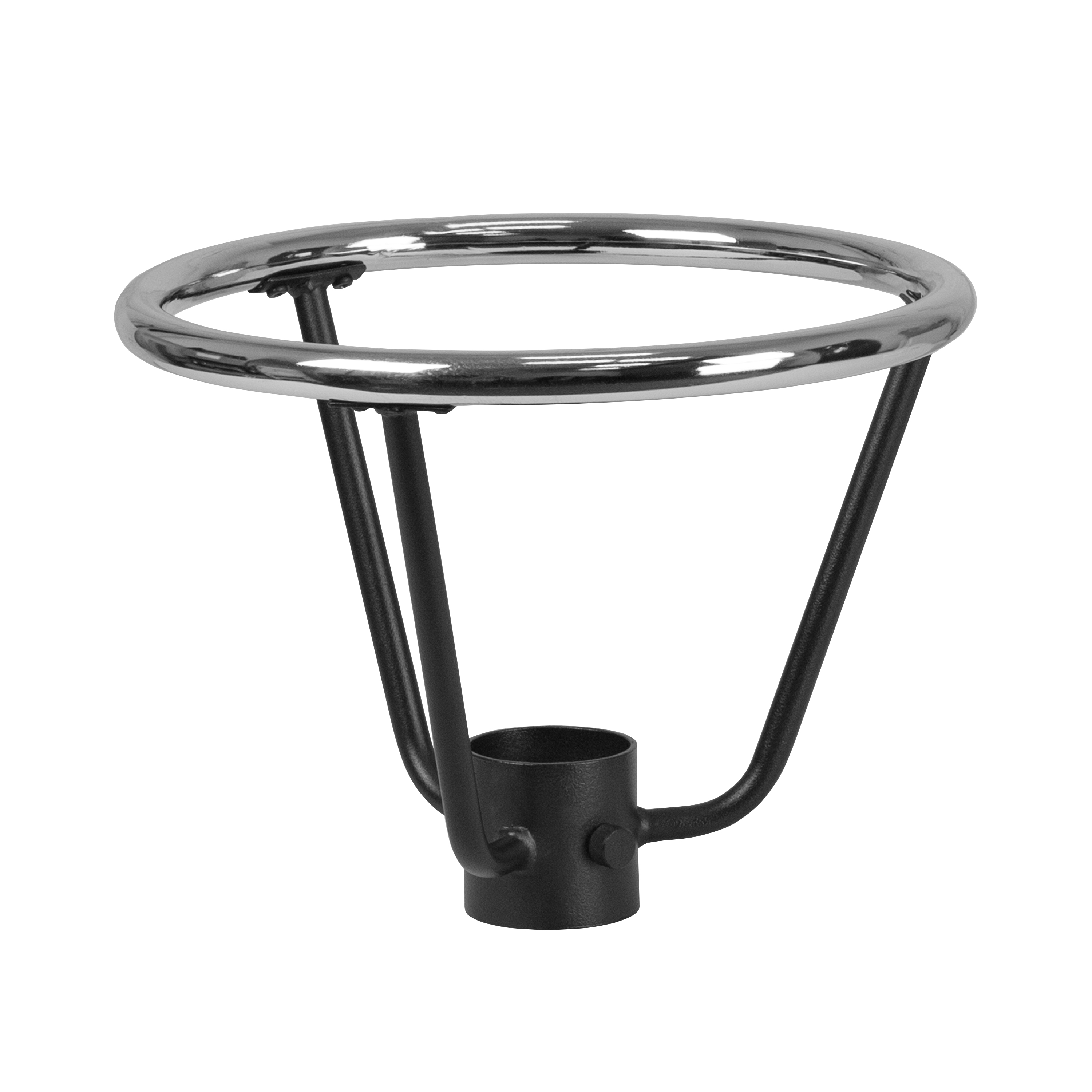 Flash Furniture XU-DG-30175-3-GG Bar Height Table Base Foot Ring with 3.25'' Column Ring - 16'' Diameter