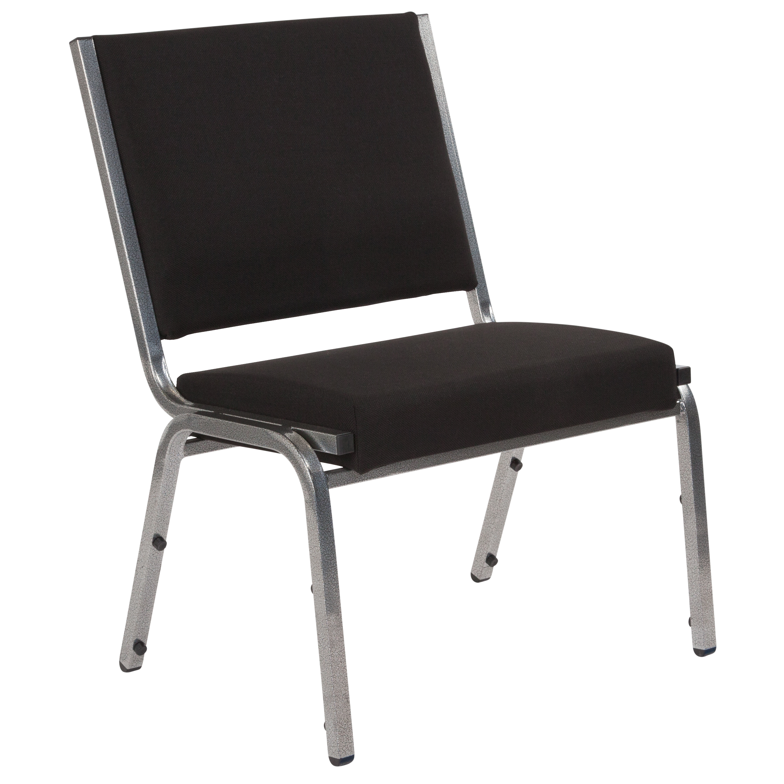 Flash Furniture XU-DG-60442-660-1-BK-GG Hercules 1000 lb. Black Fabric Bariatric Medical Reception Chair