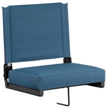 Flash Furniture XU-STA-GN-GG Lightweight Stadium Chair with Handle & Ultra-Padded Seat, Teal