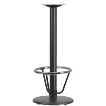 Flash Furniture XU-TR18-BAR-3CFR-GG B 18'' Round Restaurant Table Base with 3'' Dia. Bar Height Column and Foot Ring