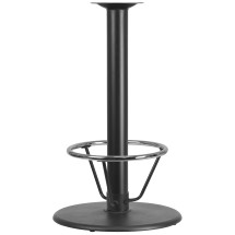 Flash Furniture XU-TR24-BAR-4CFR-GG B 24'' Round Restaurant Table Base with 4'' Dia. Bar Height Column and Foot Ring