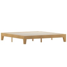 Flash Furniture YKC-1090-K-NAT-GG Natural Pine Finish Wood King Platform Bed with Wooden Support Slats