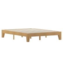 Flash Furniture YKC-1090-Q-NAT-GG Natural Pine Finish Wood Queen Platform Bed with Wooden Support Slats