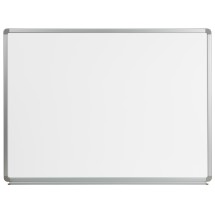 Flash Furniture YU-90X120-WHITE-GG 4' W x 3' H Magnetic Marker Board