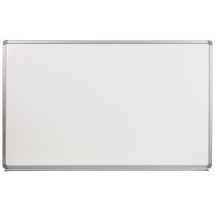 Flash Furniture YU-90X150-POR-GG 5' W x 3' H Porcelain Magnetic Marker Board