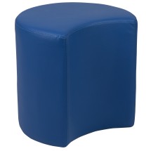 Flash Furniture ZB-FT-045C-18-BLUE-GG Blue Soft Seating Flexible Moon for Classrooms, 18&quot; Seat Height 