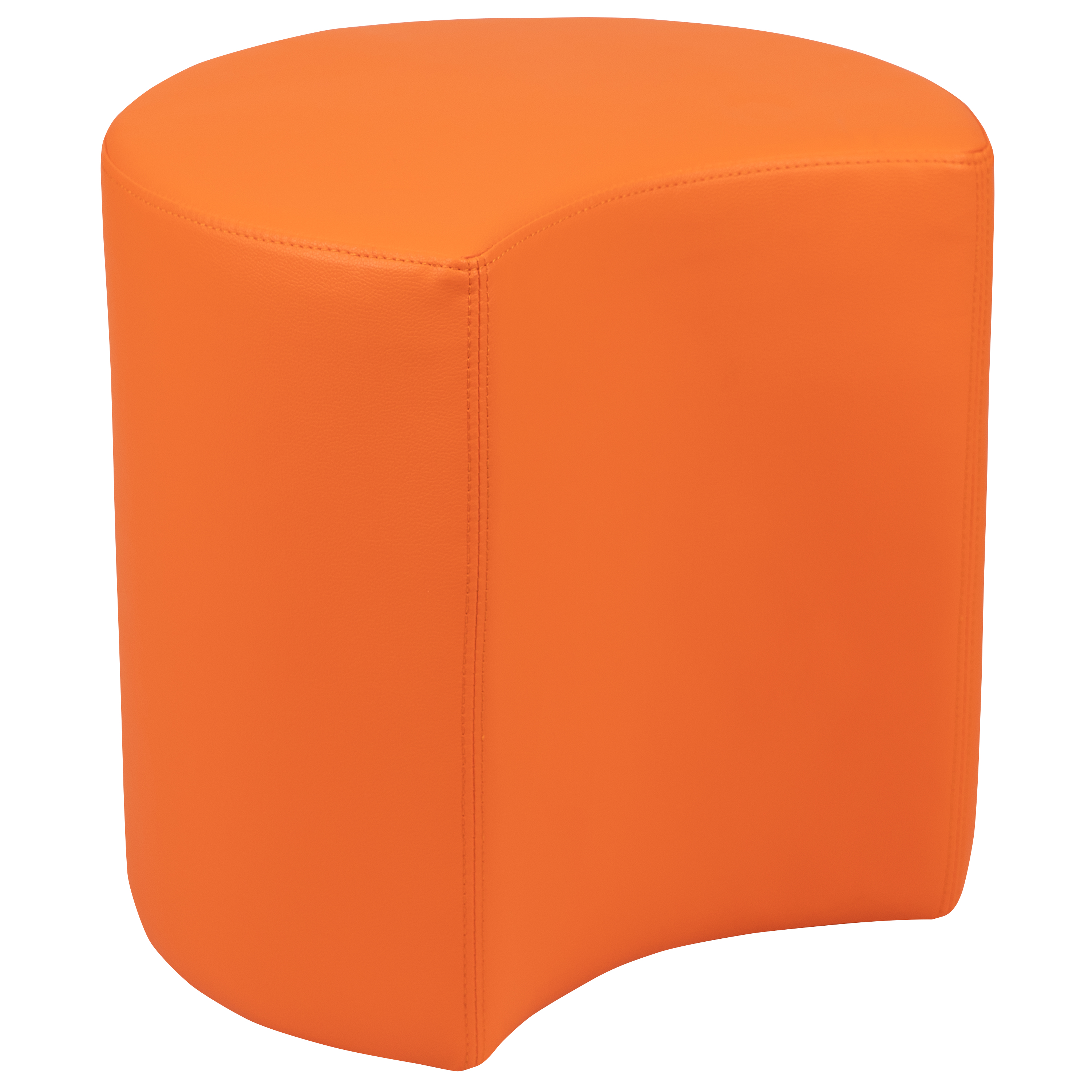 Flash Furniture ZB-FT-045C-18-ORANGE-GG Orange Soft Seating Flexible Moon for Classrooms, 18" Seat Height 