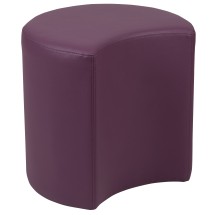 Flash Furniture ZB-FT-045C-18-PURPLE-GG Purple Soft Seating Flexible Moon for Classrooms, 18&quot; Seat Height 