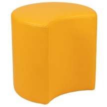 Flash Furniture ZB-FT-045C-18-YELLOW-GG Yellow Soft Seating Flexible Moon for Classrooms, 18&quot; Seat Height 
