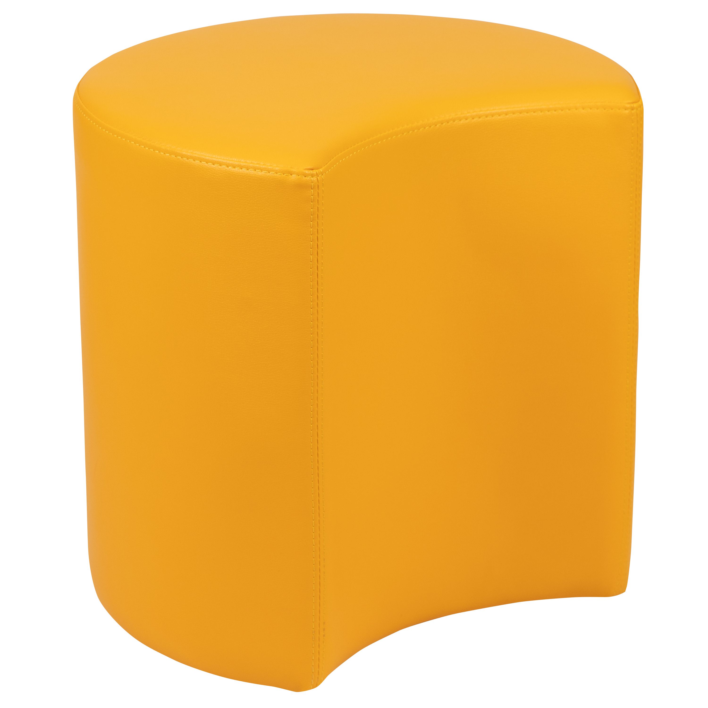 Flash Furniture ZB-FT-045C-18-YELLOW-GG Yellow Soft Seating Flexible Moon for Classrooms, 18" Seat Height 