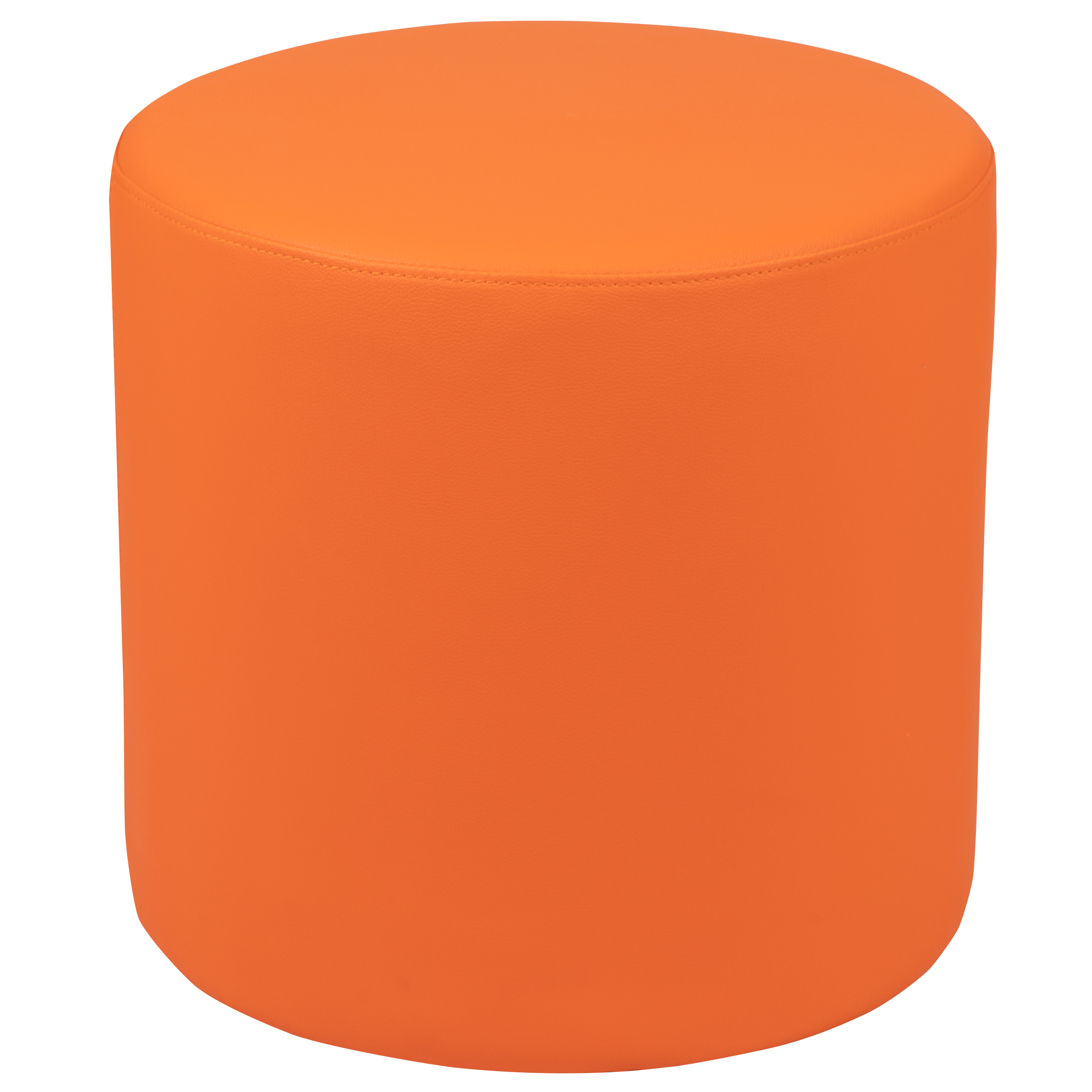 Flash Furniture ZB-FT-045R-18-ORANGE-GG Orange Soft Seating Flexible Circle for Classrooms, 18" Seat Height 