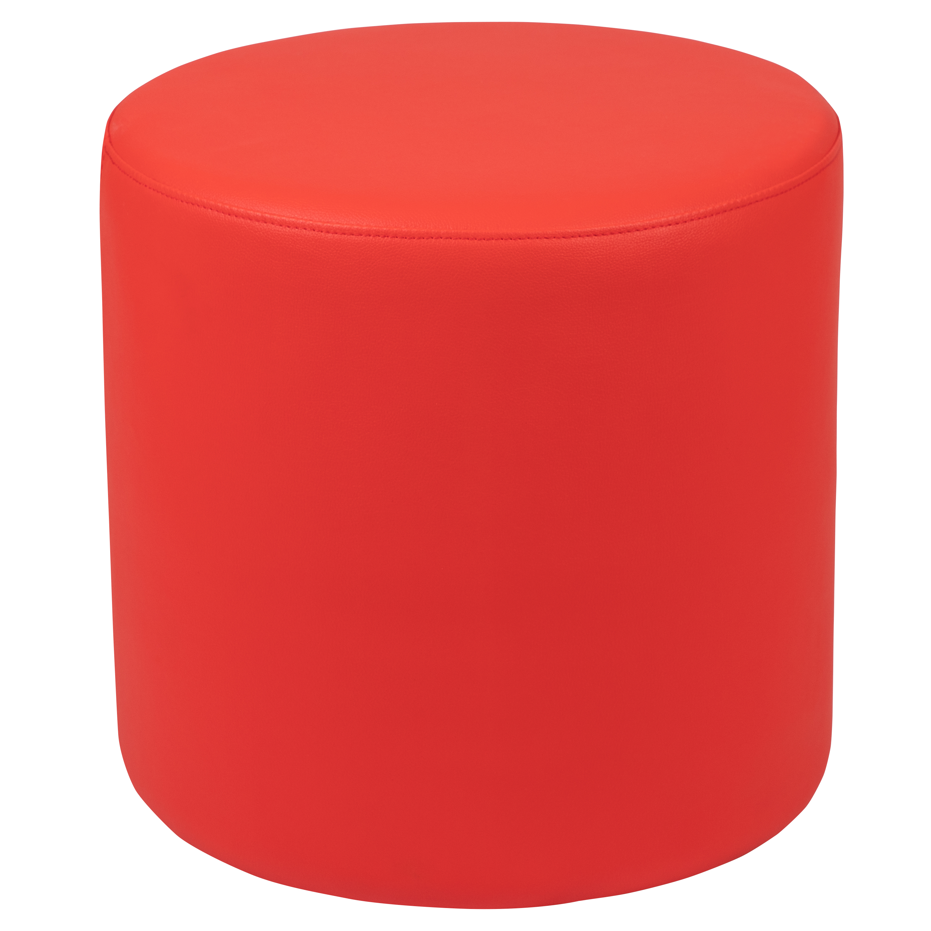 Flash Furniture ZB-FT-045R-18-RED-GG Red Soft Seating Flexible Circle for Classrooms, 18" Seat Height 