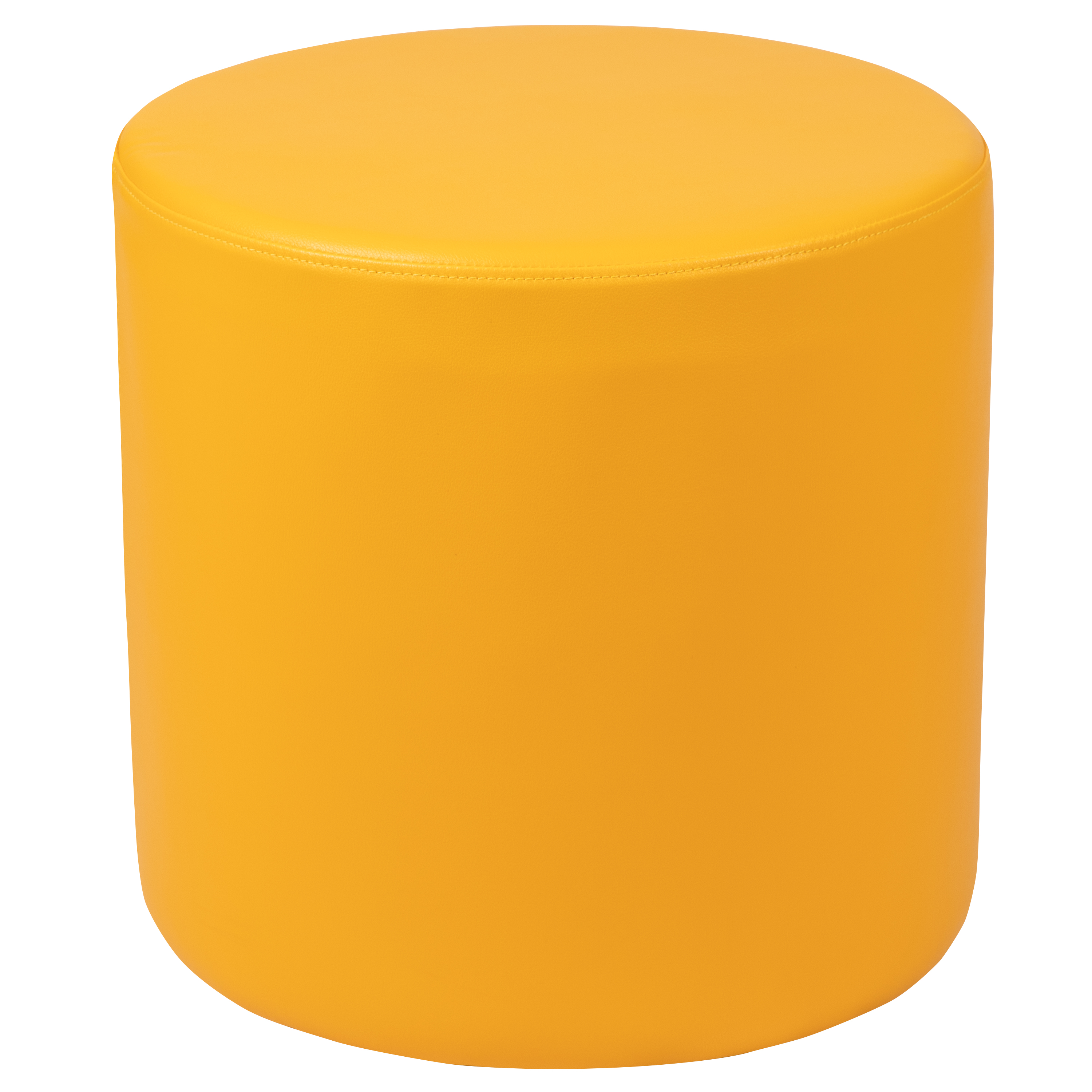 Flash Furniture ZB-FT-045R-18-YELLOW-GG Yellow Soft Seating Flexible Circle for Classrooms, 18" Seat Height 