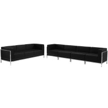 Flash Furniture ZB-IMAG-SET17-GG Hercules Imagination Series Black LeatherSoft Sofa Set, 5 Pieces