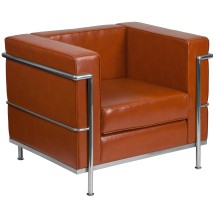 Flash Furniture ZB-REGAL-810-1-CHAIR-COG-GG Hercules Regal Series Contemporary Cognac LeatherSoft Chair