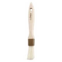 Winco WFB-10 1&quot; Wide Flat Pastry/Basting Brush with Wooden Handle