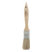 Winco WBR-10 1&quot; Wide Flat Pastry Brush with Wooden Handle