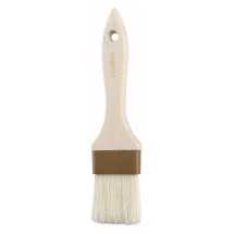 Winco WFB-20 2&quot; Flat Wide Pastry/Basting Brush with Wooden Handle