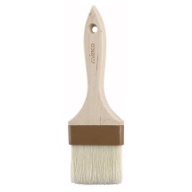Winco WFB-30 3&quot; Flat Wide Pastry/Basting Brush with Wooden Handle