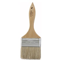 Winco WBR-30 3&quot; Wide Flat Pastry Brush with Wooden Handle