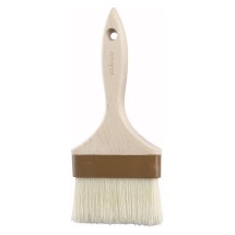 Winco WFB-40 4&quot; Flat Wide Pastry/Basting Brush with Wooden Handle
