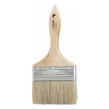 Winco WBR-40 4&quot; Wide Flat Pastry Brush with Wooden Handle