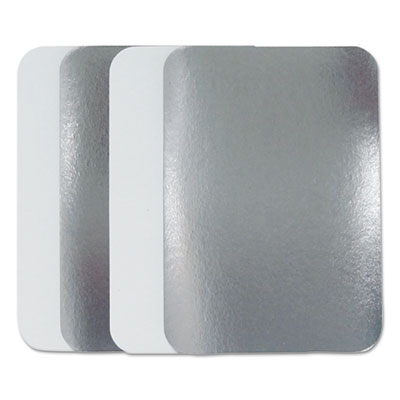 Flat Board Lids for 1.5 lb Oblong Pans, 500 /Carton