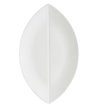 CAC China COL-V13 Flat Leaf Platter, 11 1/2&quot; x 6 3/4&quot;