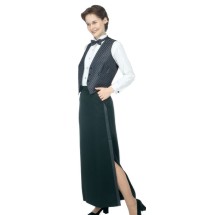 Henry Segal 6202 Floor-Length Satin-Striped Black Skirt