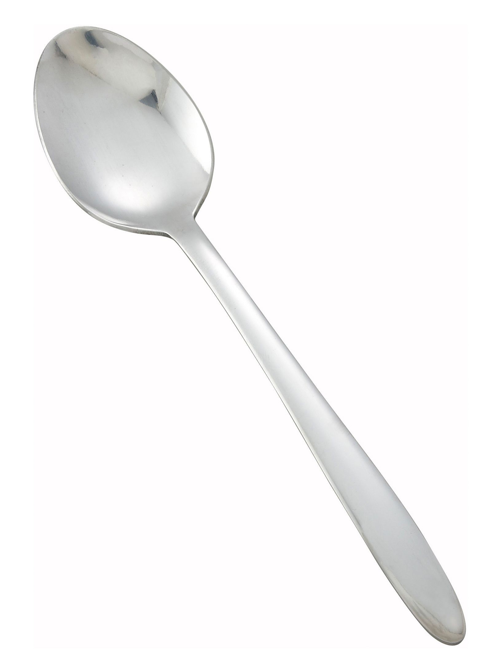 Winco 0019-03 Flute Heavy Weight Mirror Finish Stainless Steel Dinner Spoon (12/Pack)