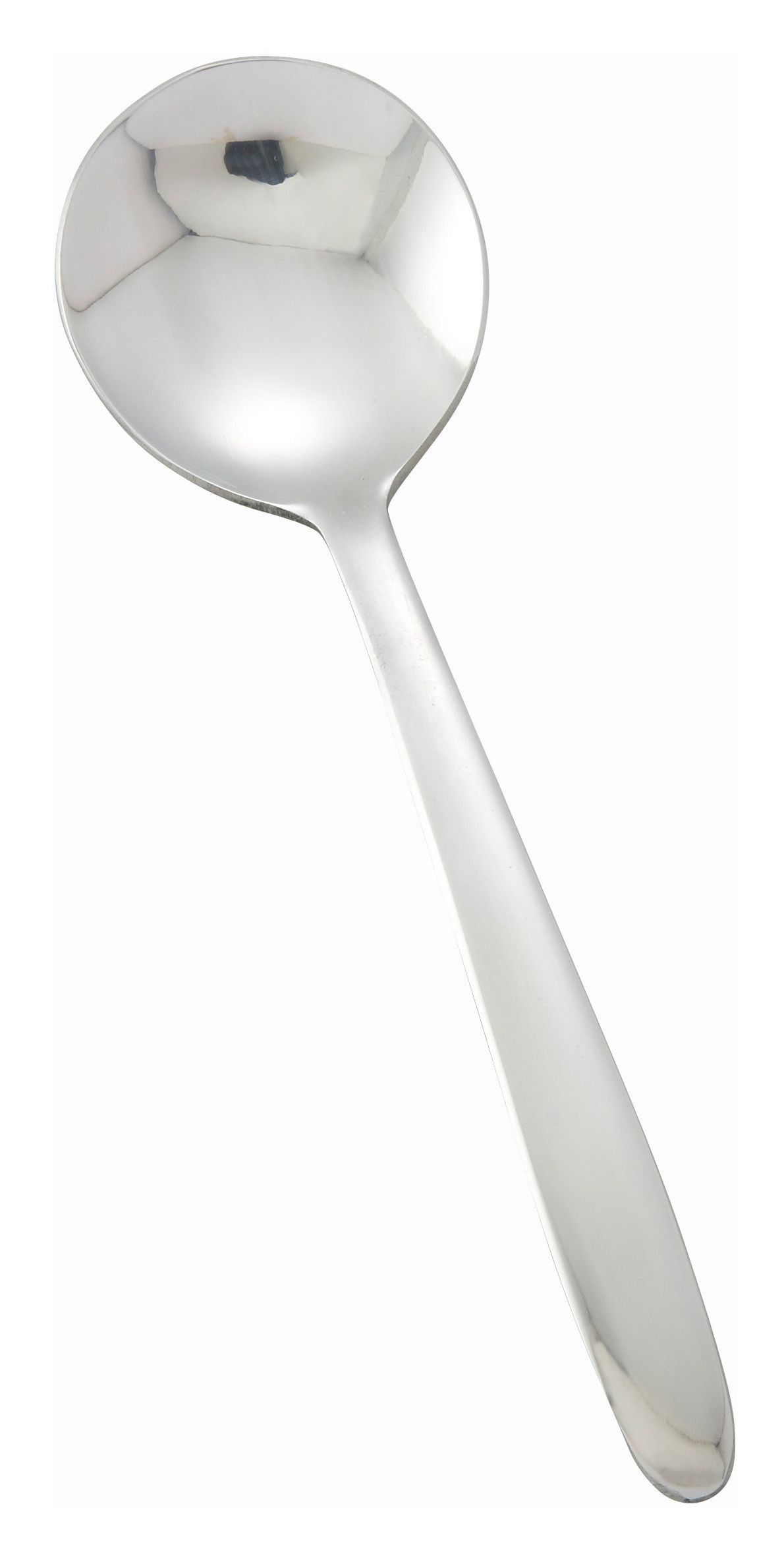 Winco 0019-04 Flute Heavy Weight Mirror Finish Stainless Steel Bouillon Spoon (12/Pack)