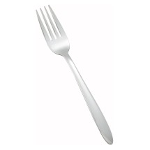 Winco 0019-05 Flute Heavy Weight Mirror Finish Stainless Steel Dinner Fork (12/Pack)