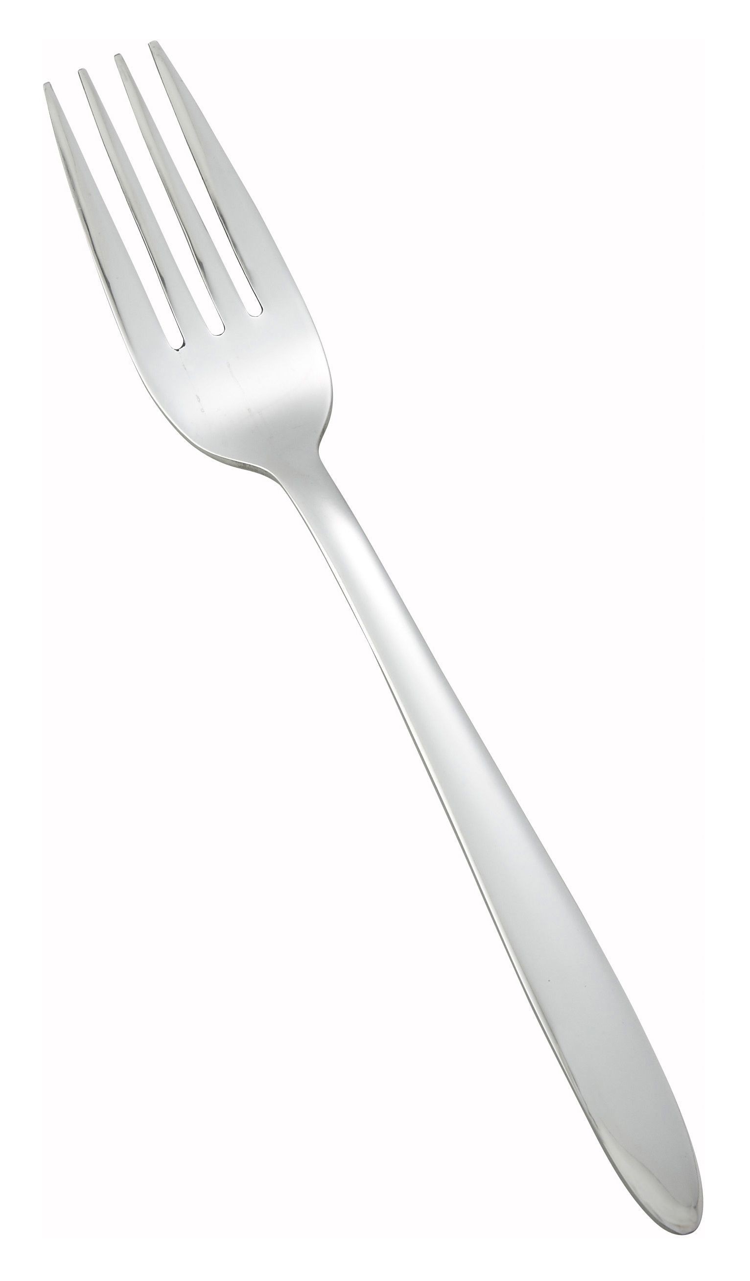Winco 0019-05 Flute Heavy Weight Mirror Finish Stainless Steel Dinner Fork (12/Pack)