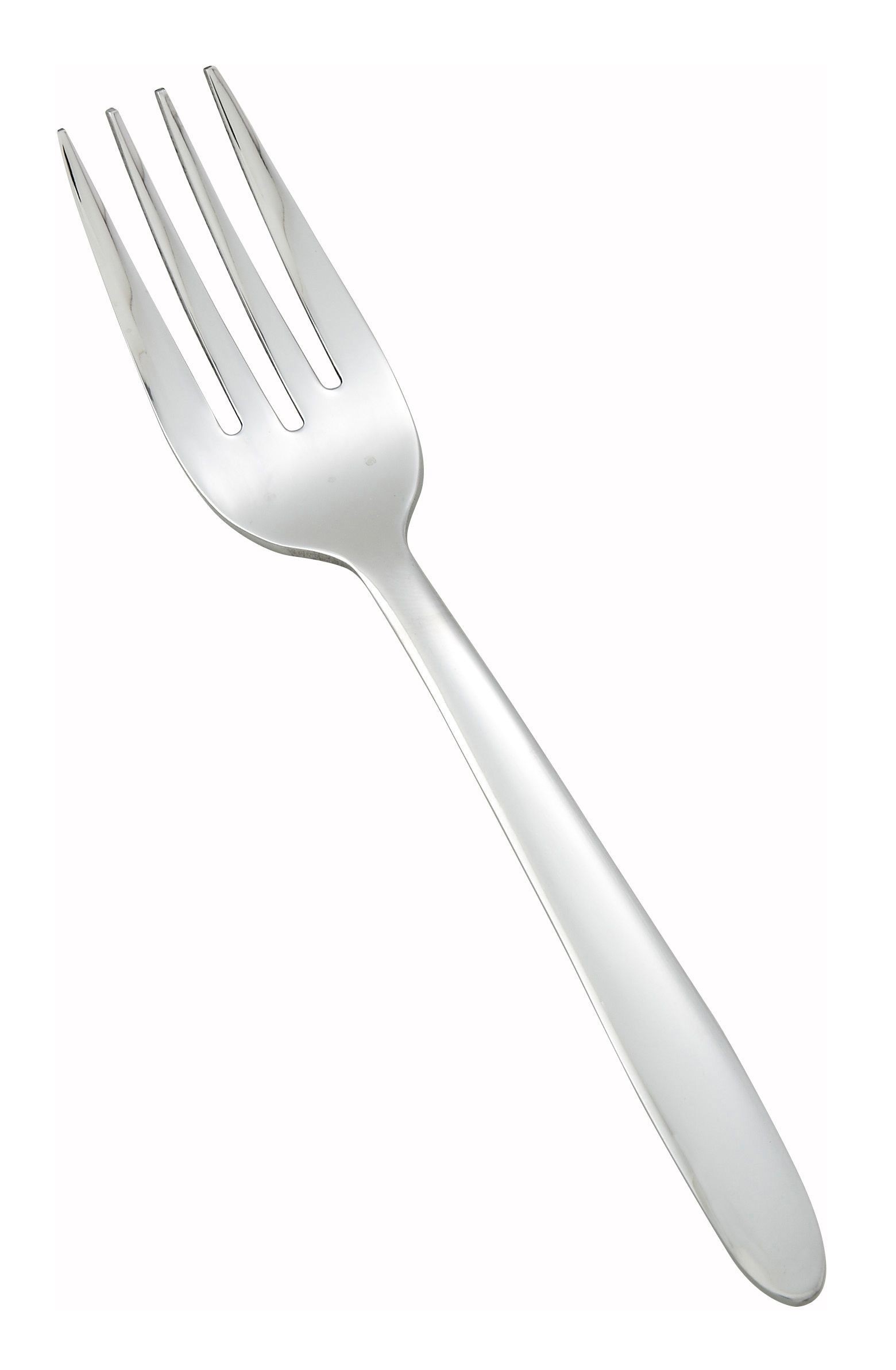 Winco 0019-06 Flute Heavy Weight Mirror Finish Stainless Steel Salad Fork (12/Pack)