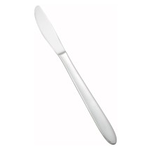 Winco 0019-08 Flute Heavy Weight Mirror Finish Stainless Steel Dinner Knife (12/Pack)
