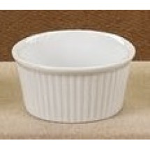 CAC China rkf-1 White Fluted China Ramekin 1 oz.