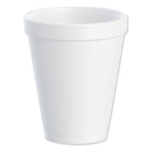 Dart White Foam Cups, 10 oz., 1000/Carton