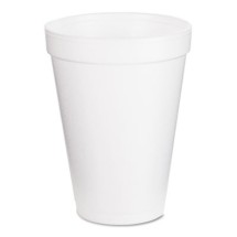 Dart Insulated Foam Drink Cups, 12 oz., White, 25/Pack