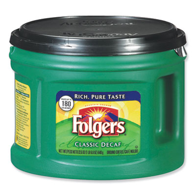 Folgers Coffee, Classic Roast Decaffeinated, Ground, 22 3/5 oz. Can