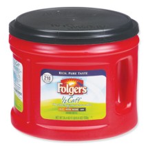 Folgers Coffee, Half Caff, 25.4 oz. Canister