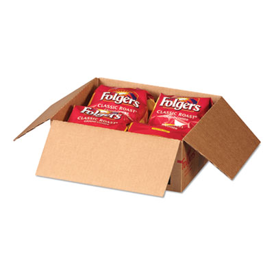 Folgers Coffee Filter Packs, Classic Roast, .9 oz., 10 Filters/Pack, 4 Packs/Carton