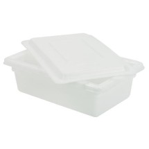 Food & Tote Box, 6&quot;, 3.5 Gallon, White