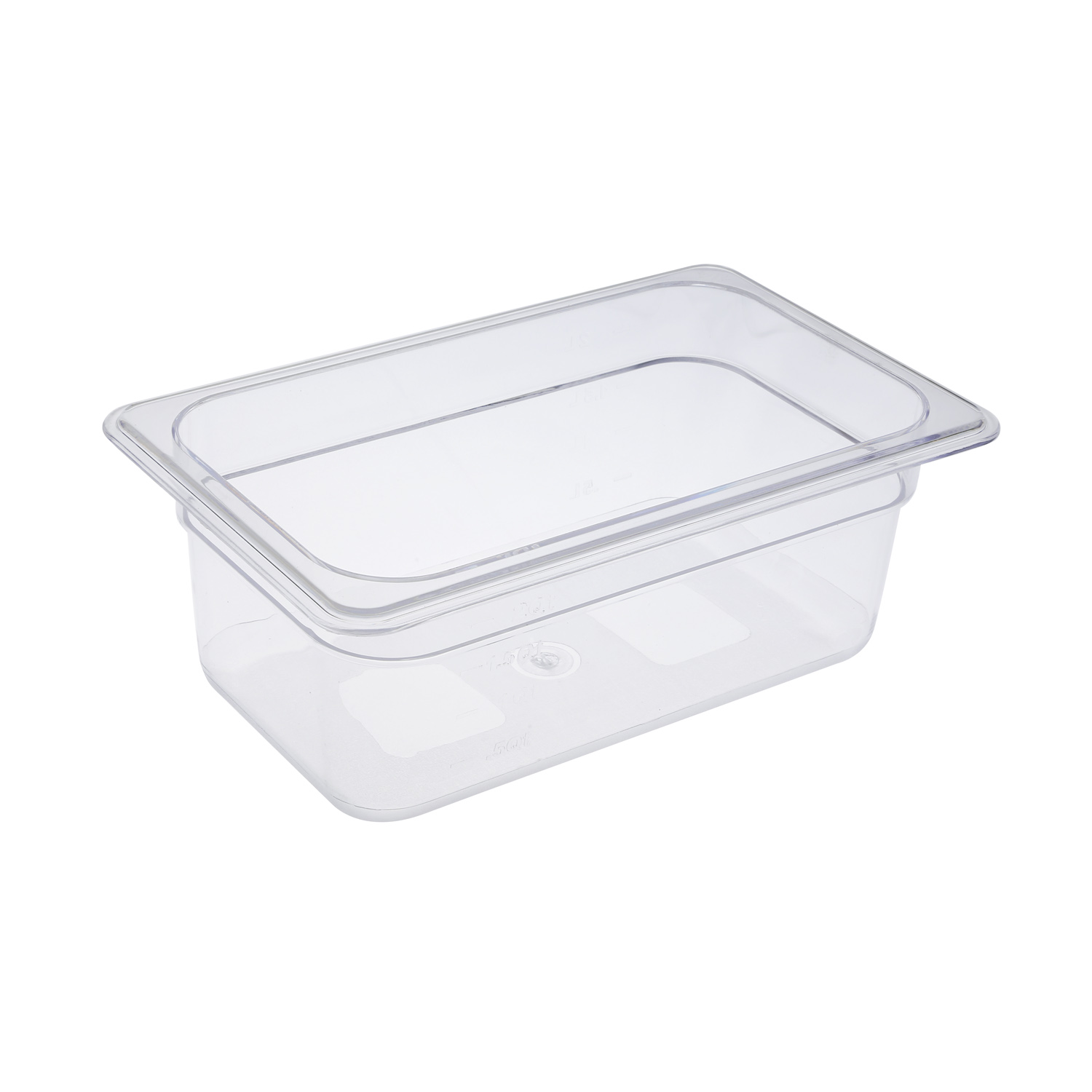 CAC China PCFP-Q4 Quarter Size Polycarbonate Food Pan 4" Deep